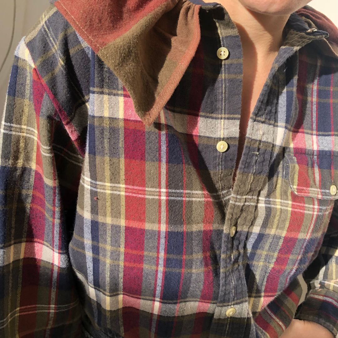 Blouse Folk Bordeaux Marine