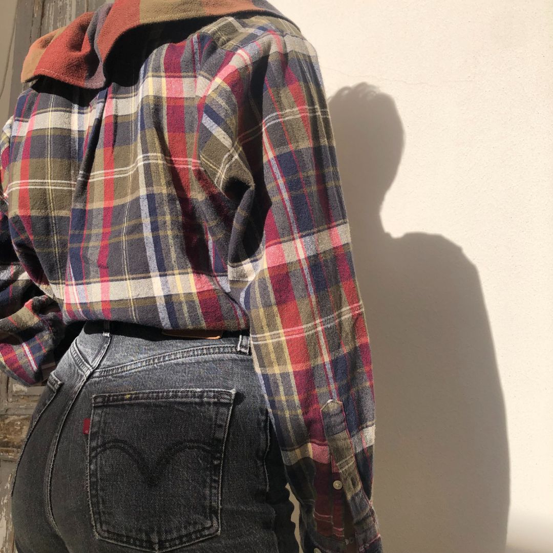 Blouse Folk Bordeaux Marine