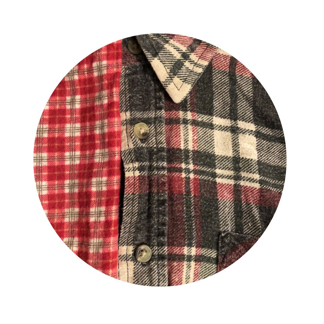 Nouveau Blouse Folk Carreaux Gris