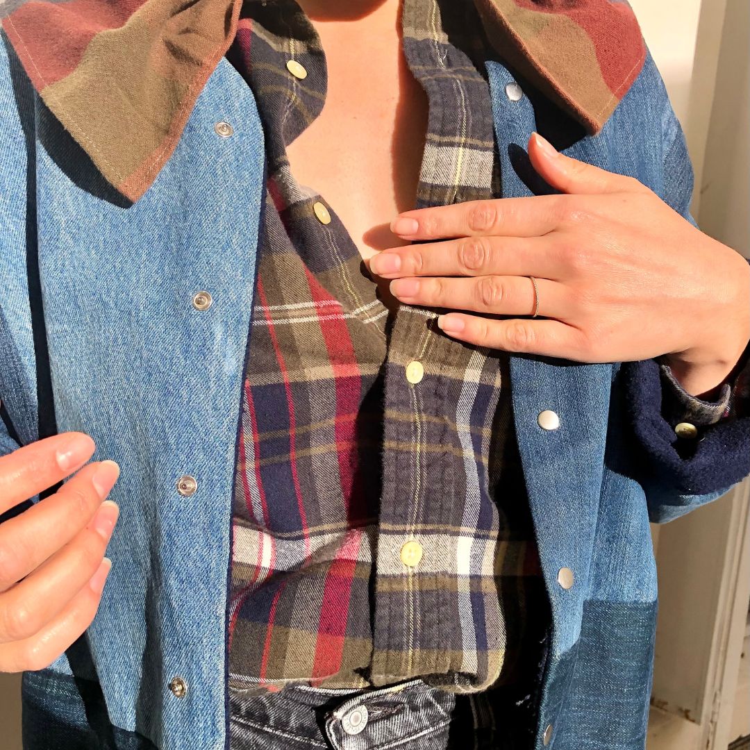 Blouse Folk Bordeaux Marine