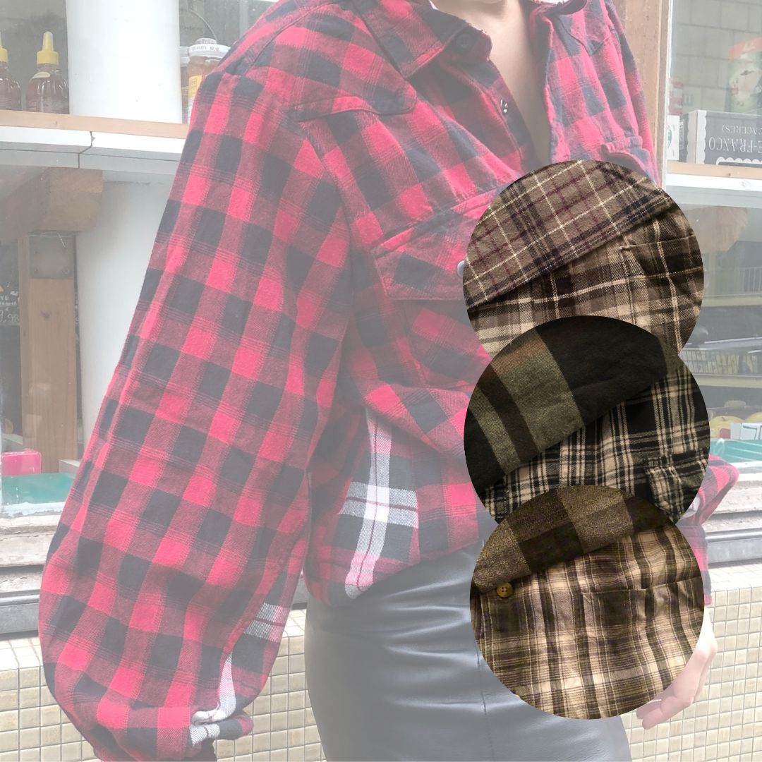 Chemise Elvis carreaux Gris