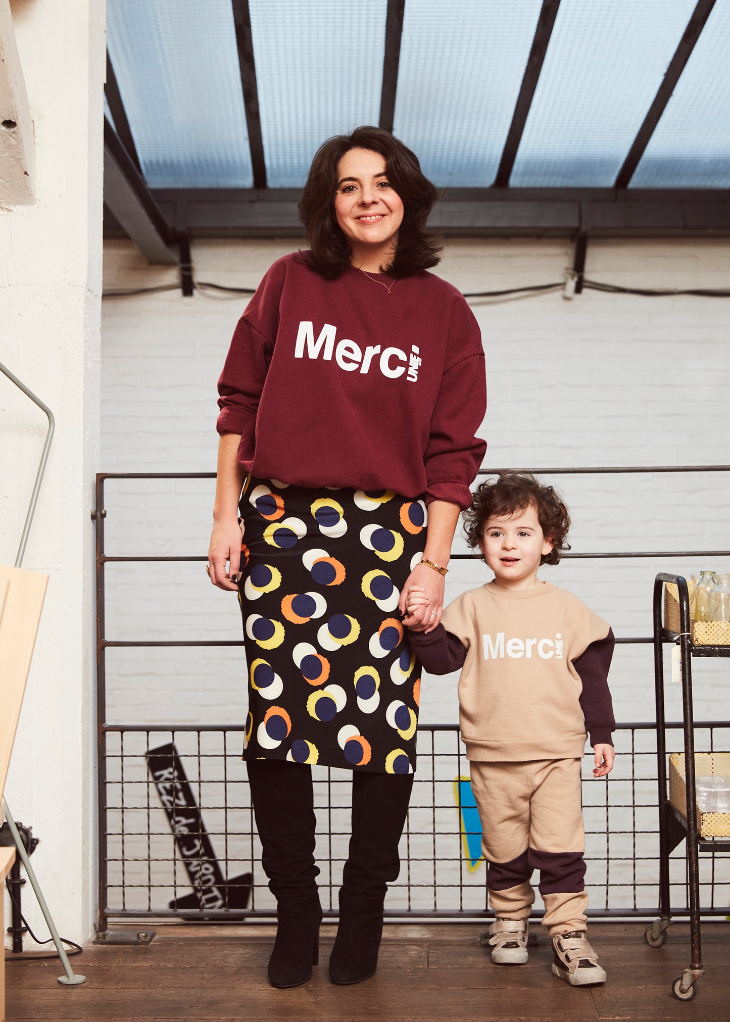 SWEAT MERCI FEMME ROSE