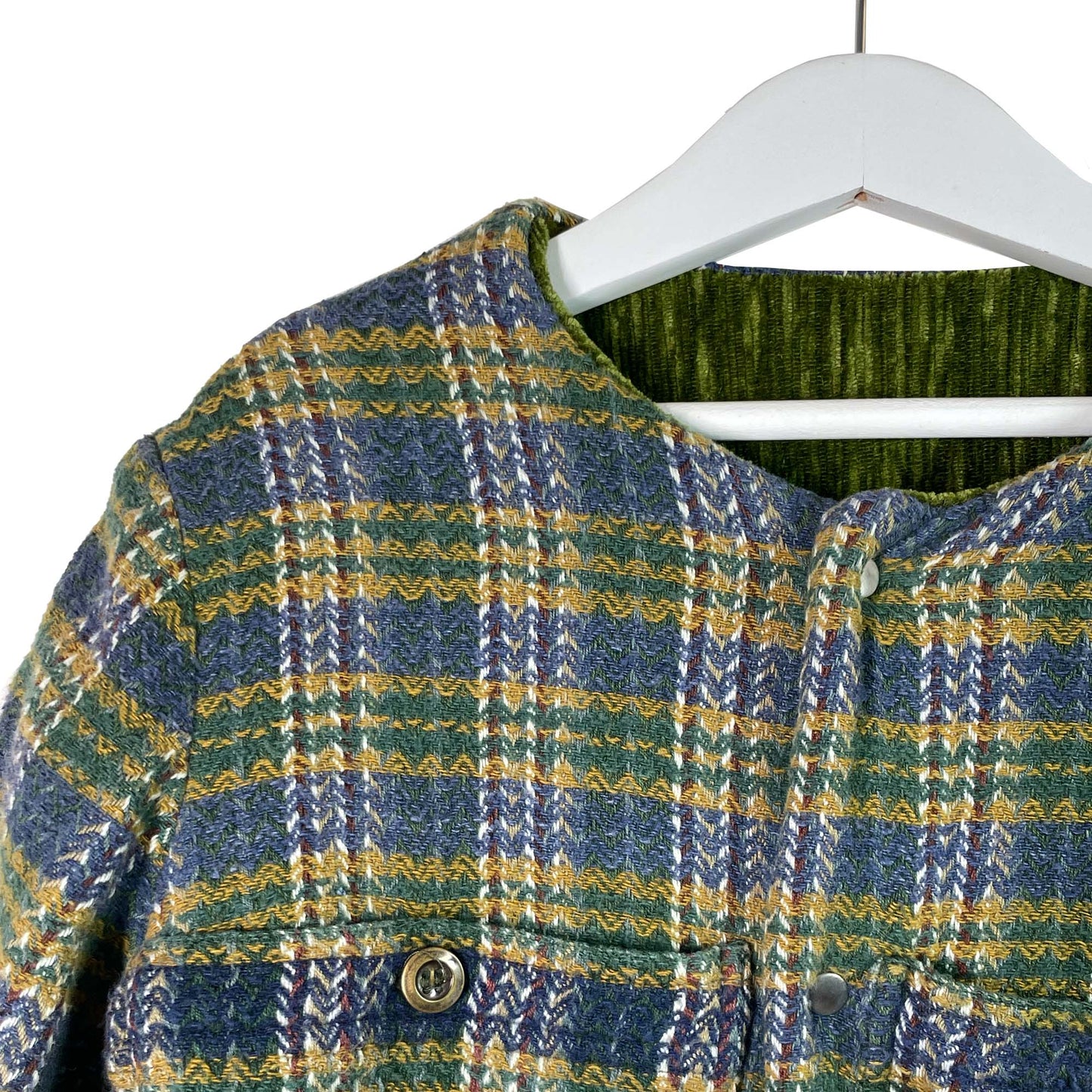 VESTE EDEN TWEED VERT 4 ANS