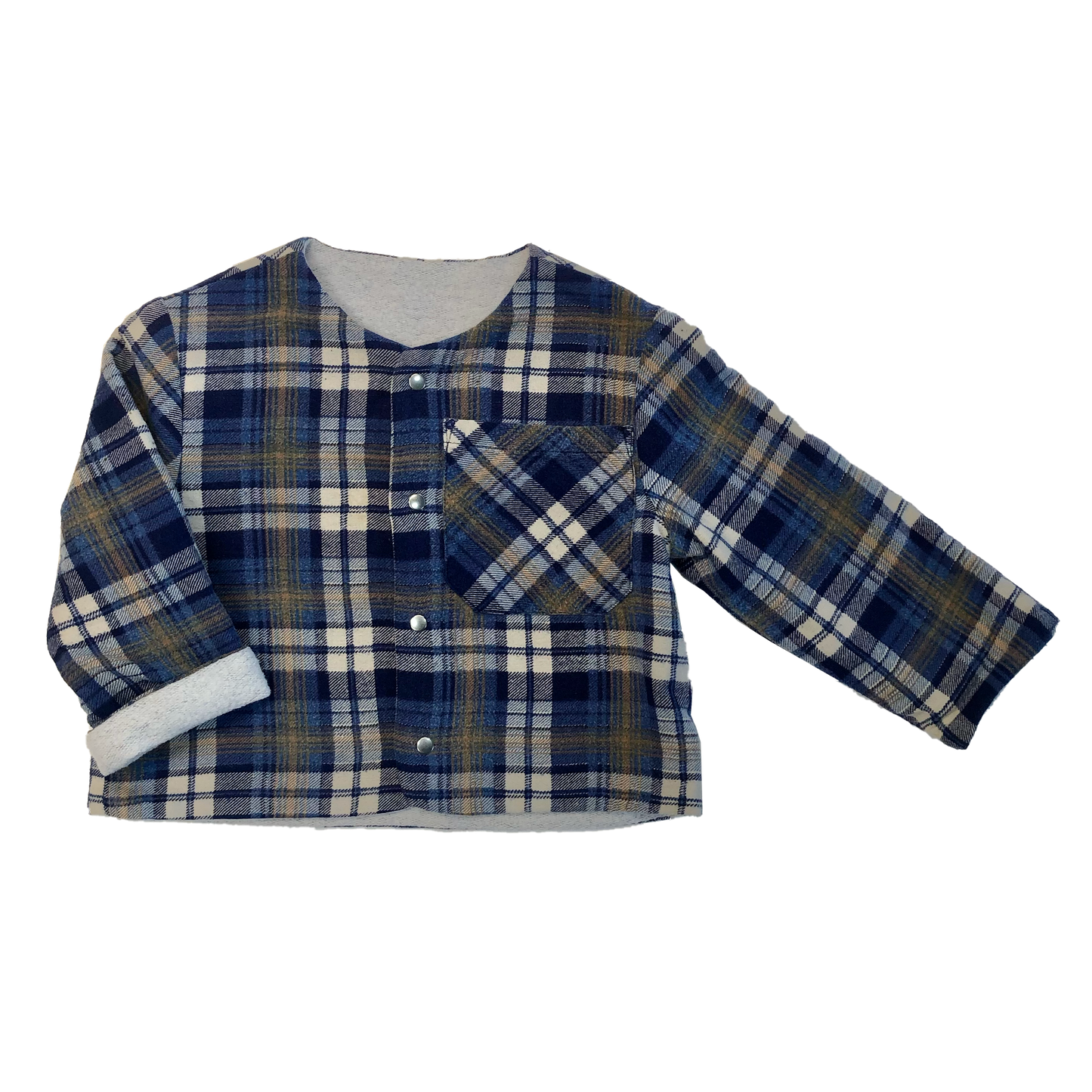 VESTE EDEN BLEU GRIS SWEAT 2-4 ANS