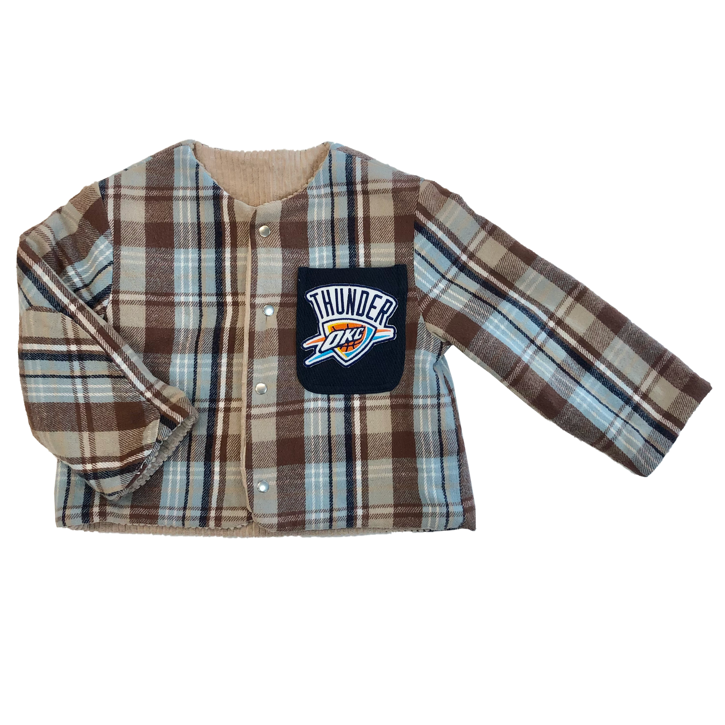 VESTE EDEN PATCH CIEL VELOURS 2-4 ANS