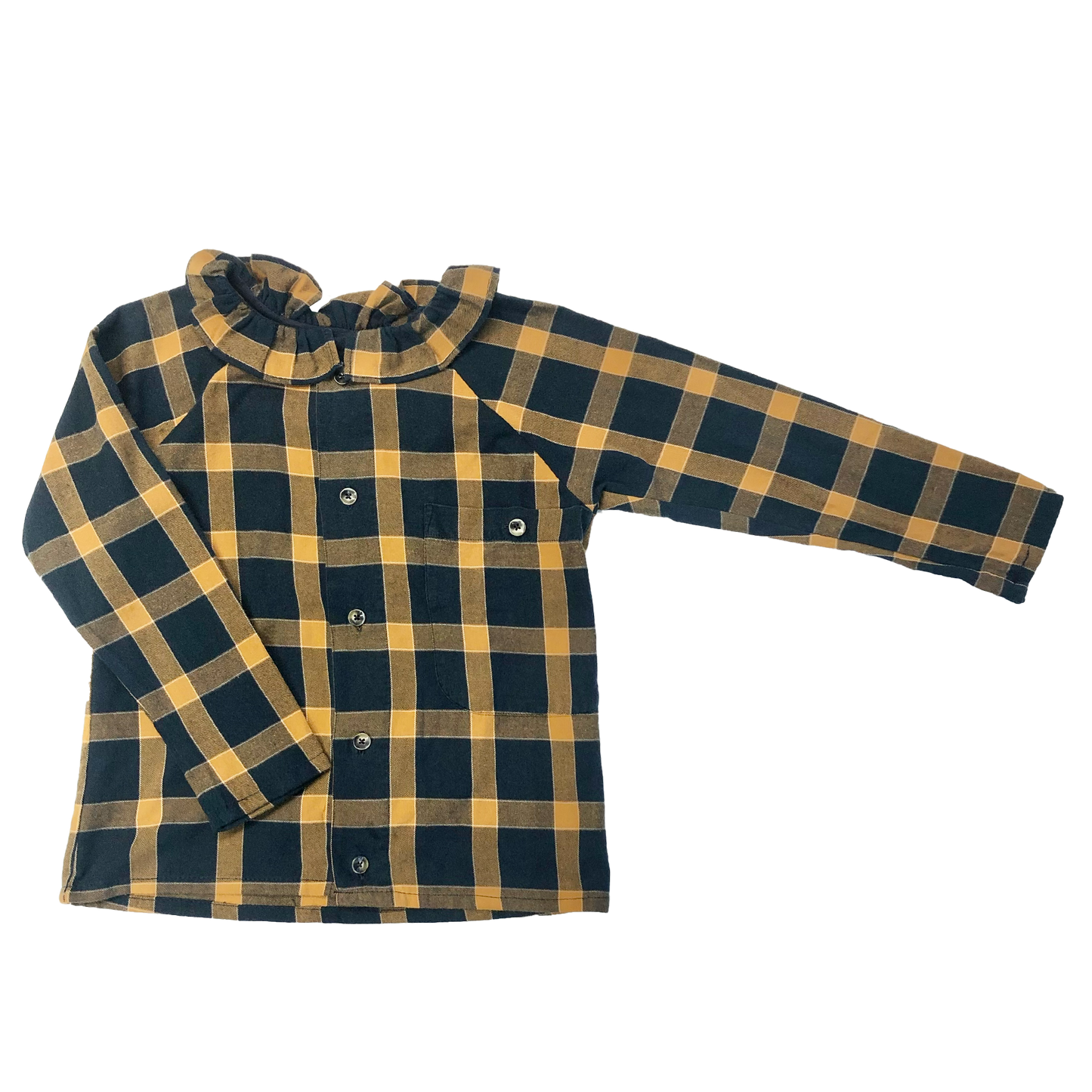 BLOUSE PIERROT ARLEQUIN JAUNE 6-8 ANS