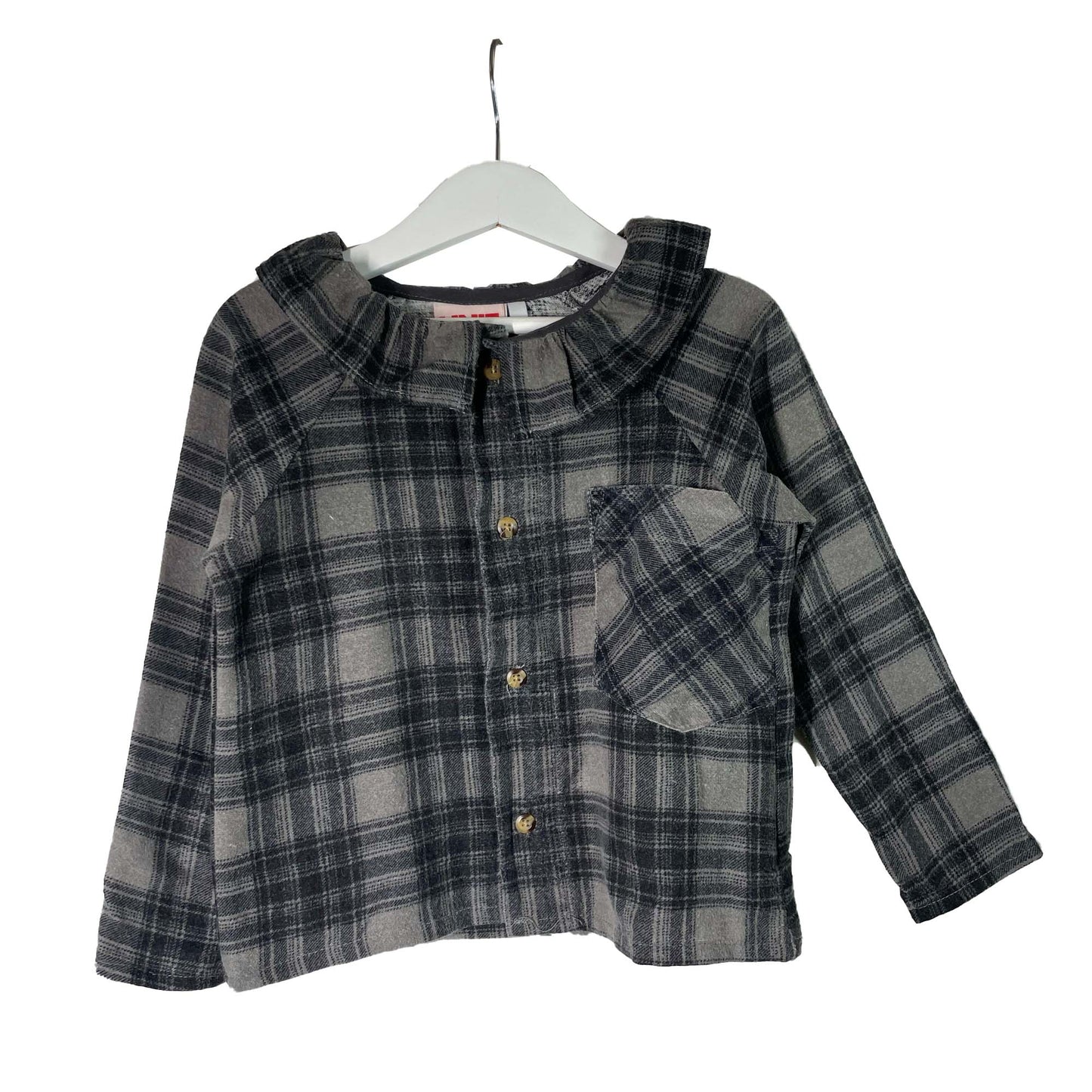 BLOUSE PIERROT GRIS ORAGE 4-6 ANS