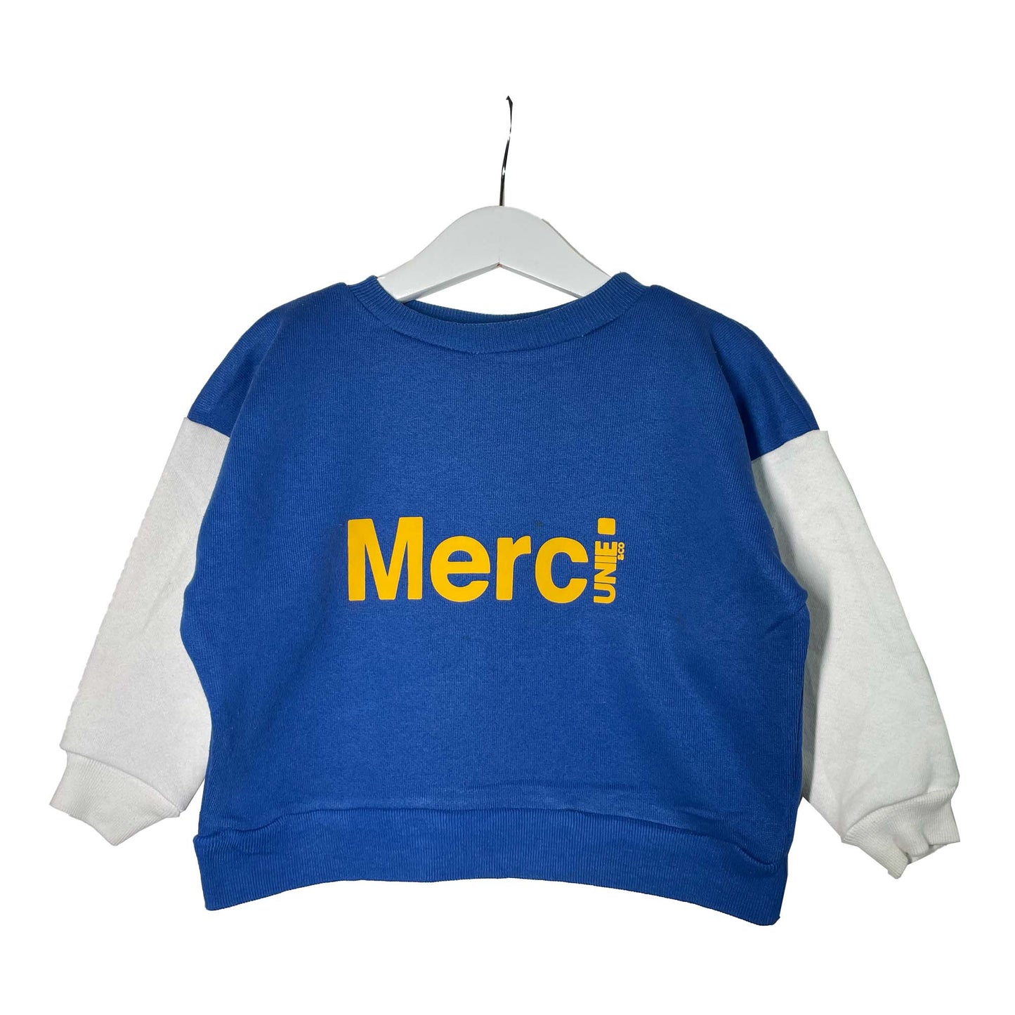 IMPARFAIT : SWEAT MERCI BLEU 2-4 ANS