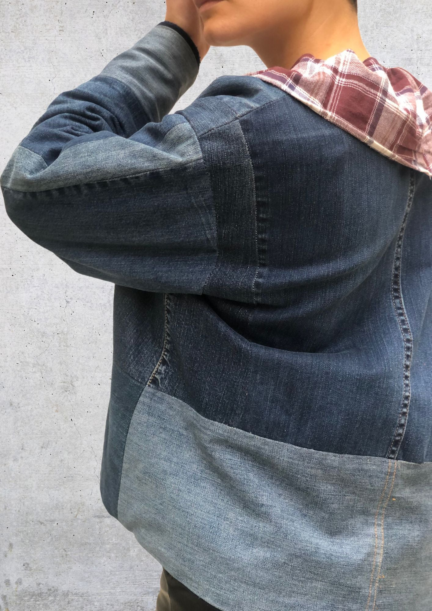 Vestes patchwork jean