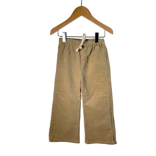 PANTALON VELOURS BEIGE 6 ANS